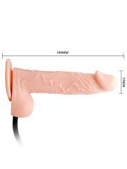BAILE - INFLATABLE DILDO HINCHABLE REALÍSTICO CON VENTOSA 15 CM