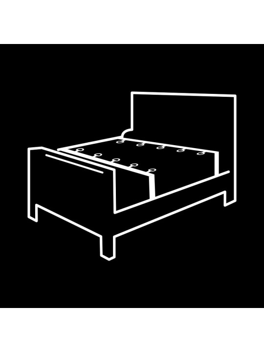 FETISH SUBMISSIVE - SET ATADURAS CAMA LUXURY CON FORRO DE NEOPRENO