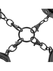 FETISH SUBMISSIVE - SET ESPOSAS MANOS Y TOBILLOS CON FORRO DE NEOPRENO