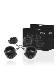 FETISH SUBMISSIVE - SET ESPOSAS MANOS Y TOBILLOS CON FORRO DE NEOPRENO
