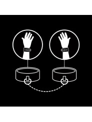 FETISH SUBMISSIVE - ESPOSAS CUERO VEGANO CON FORRO DE NEOPRENO