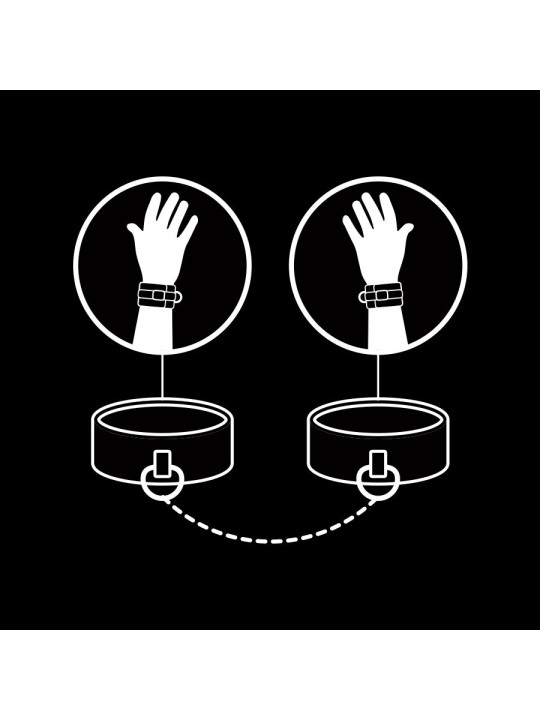 FETISH SUBMISSIVE - ESPOSAS CUERO VEGANO CON FORRO DE NEOPRENO