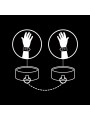 FETISH SUBMISSIVE - ESPOSAS CUERO VEGANO CON FORRO DE NEOPRENO