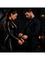FETISH SUBMISSIVE - ESPOSAS TOBILLOS CUERO VEGANO CON FORRO DE NEOPRENO