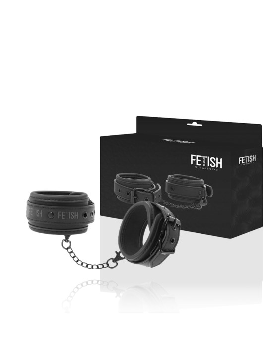 FETISH SUBMISSIVE - ESPOSAS TOBILLOS CUERO VEGANO CON FORRO DE NEOPRENO