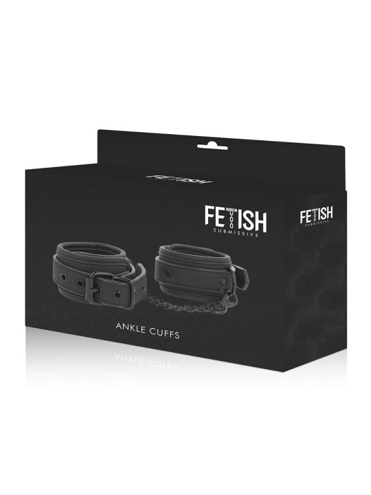 FETISH SUBMISSIVE - ESPOSAS TOBILLOS CUERO VEGANO CON FORRO DE NEOPRENO