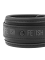 FETISH SUBMISSIVE - COLLAR Y ESPOSAS CUERO VEGANO CON FORRO DE NEOPRENO