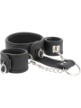 FETISH SUBMISSIVE - COLLAR Y ESPOSAS CUERO VEGANO CON FORRO DE NEOPRENO