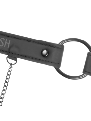FETISH SUBMISSIVE - ANILLA MORDAZA CON PINZAS PARA PEZONES