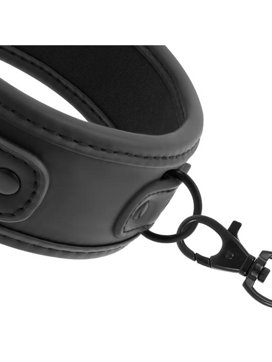 FETISH SUBMISSIVE - COLLAR CON CADENA CON FORRO DE NEOPRENO