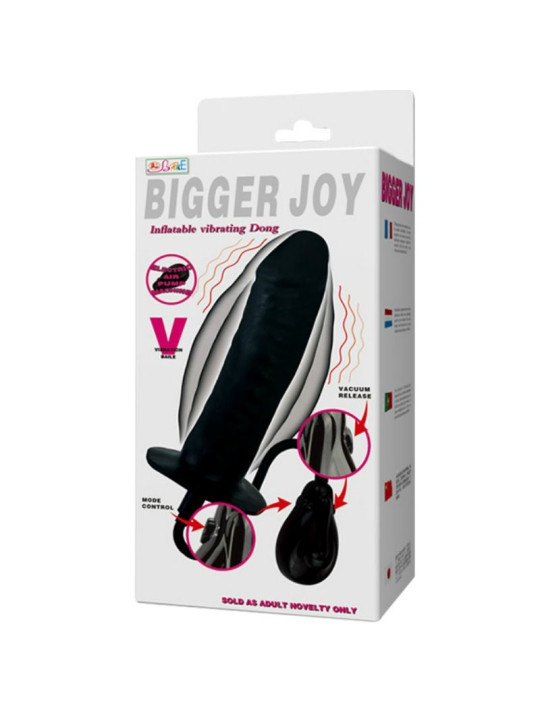 BAILE - BIGGER JOY DILDO HINCHABLE CON VIBRACIÓN 16 CM