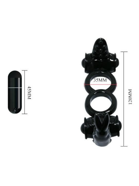 BAILE - SWEET RING ANILLO DOBLE CON RABBIT DOBLE