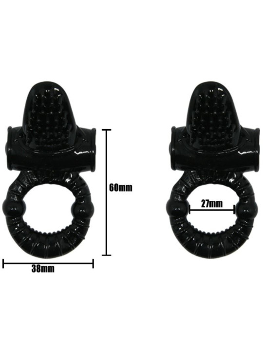 BAILE - SWEET RING ANILLO VIBRADOR CON RABBIT TEXTURADO