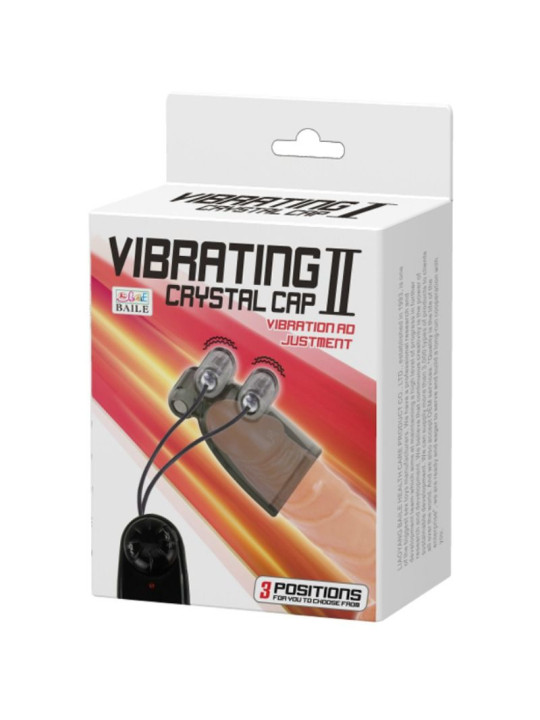 BAILE - FUNDA VIBRADORA VIBRATING CRYSTAL CAP II