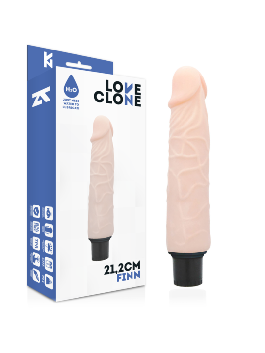 LOVECLONE - FINN VIBRADOR REALÍSTICO SELF LUBRICATION 21.2 CM -O- 3.8 CM