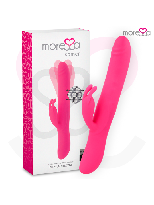 MORESSA - SOMER ROTADOR PERLADO Y POTENTE VIBRACIÓN SILICONA PREMIUM