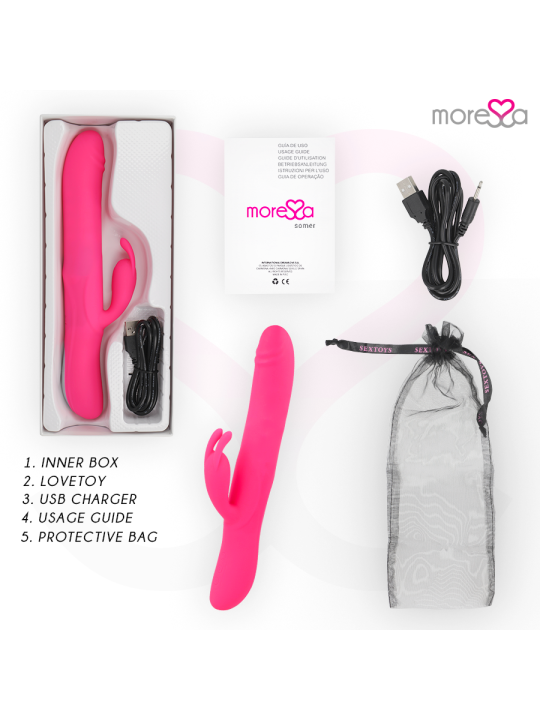 MORESSA - SOMER ROTADOR PERLADO Y POTENTE VIBRACIÓN SILICONA PREMIUM