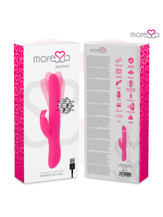 MORESSA - SOMER ROTADOR PERLADO Y POTENTE VIBRACIÓN SILICONA PREMIUM