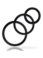 ADDICTED TOYS - SET ANILLOS PENE NEGRO