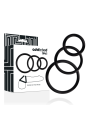 ADDICTED TOYS - SET ANILLOS PENE NEGRO