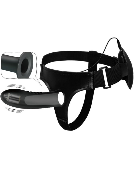 PRETTY LOVE - MYRON STRAP ON CON VIBRACIÓN Y DILDO HUECO