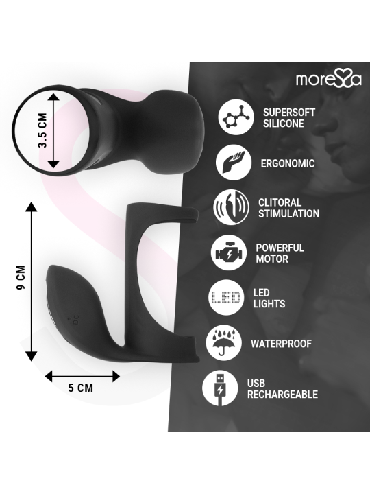 MORESSA - BRANDON POTENTE ANILLO VIBRADOR CON FUNDA DE ENGROSAMIENTO MASCULINO