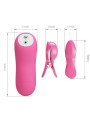 BAILE - ROMANTIC WAVE PIZAS CON VIBRACIÓN Y ELECTROSHOCK FUCSIA