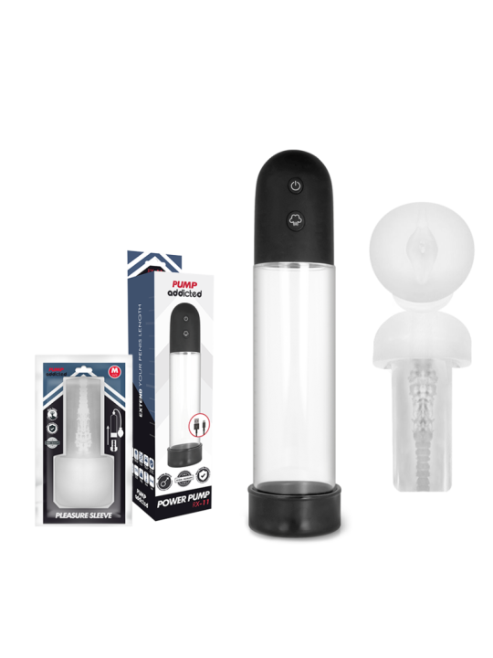 PUMP ADDICTED - BOMBA ERECCIÓN RX11 AUTOMÁTICA CON MASTURBADOR