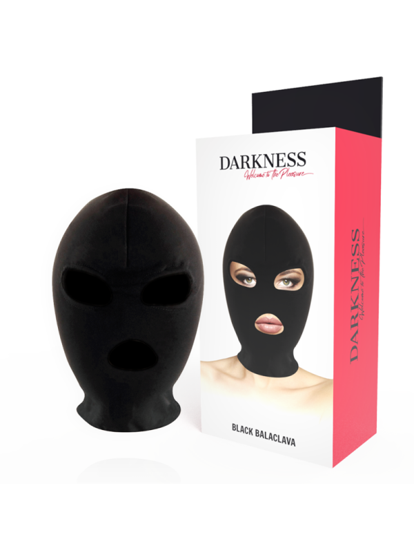 DARKNESS - BDSM MÁSCARA SUMISIÓN BOCA Y OJOS NEGRO