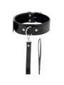 DARKNESS - COLLAR DE POSTURA CON CADENA LEATHER