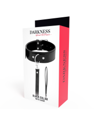 DARKNESS - COLLAR DE POSTURA CON CADENA LEATHER