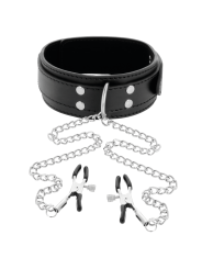 DARKNESS - COLLAR CON PINZAS PARA PEZONES NEGRO