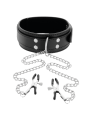 DARKNESS - COLLAR CON PINZAS PARA PEZONES NEGRO