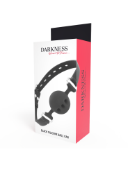 DARKNESS - MORDAZA TRANSPIRABLE SILICONA NEGRO