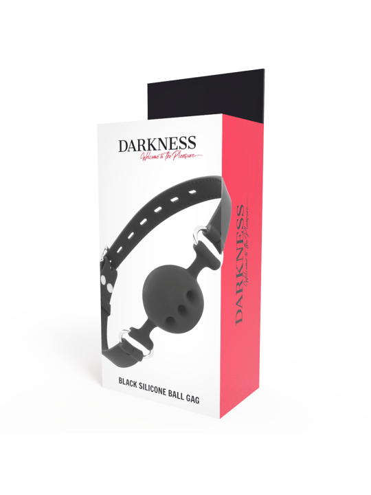 DARKNESS - MORDAZA TRANSPIRABLE SILICONA NEGRO