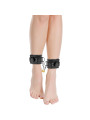 DARKNESS - ESPOSAS CUERO AJUSTABLES TOBILLOS NEGRO CON CANDADO