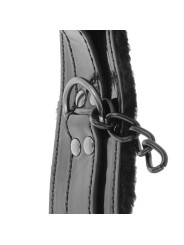 DARKNESS - ESPOSAS CUERO AJUSTABLES TOBILLOS NEGRO CON CANDADO
