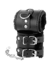 DARKNESS - ESPOSAS CUERO CON FORRO AJUSTABLES NEGRO