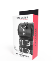 DARKNESS - ESPOSAS CUERO CON FORRO AJUSTABLES NEGRO