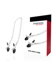 DARKNESS - PINZAS AJUSTABLES PARA PEZONES AJUSTABLES METAL