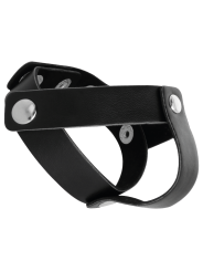 DARKNESS - ANILLO DE PIEL PARA PENE Y TESTÍCULOS