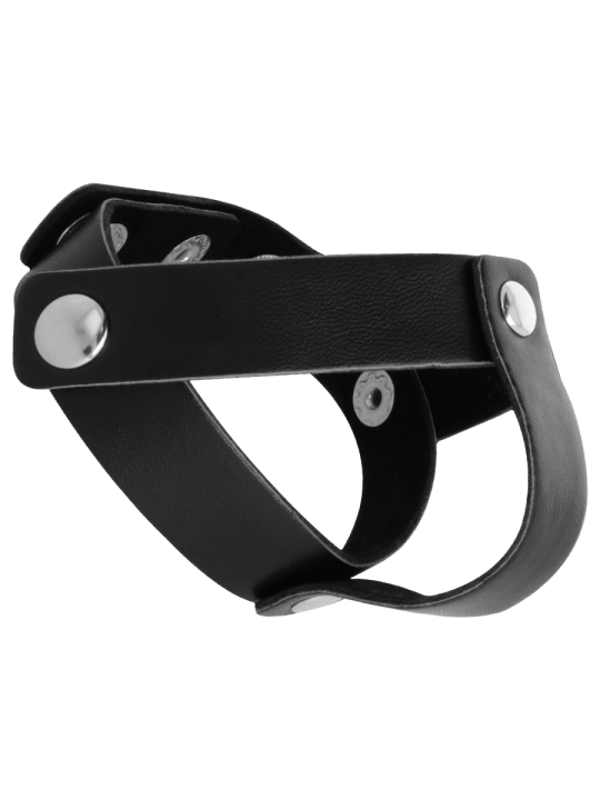 DARKNESS - ANILLO DE PIEL PARA PENE Y TESTÍCULOS