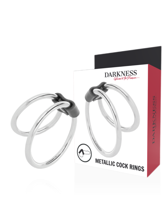 DARKNESS - ANILLA METAL DOBLE PARA EL PENE