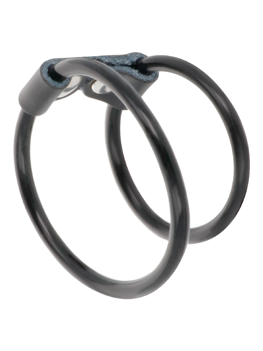 DARKNESS - ANILLA FLEXIBLE DOBLE PARA EL PENE