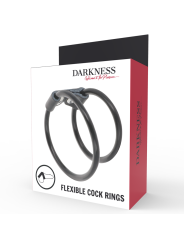 DARKNESS - ANILLA FLEXIBLE DOBLE PARA EL PENE