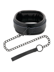 Darkness: collar con correa y esposas de cuero negro
