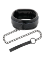 Darkness: collar con correa y esposas de cuero negro