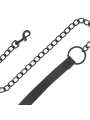 Darkness: collar con correa y esposas de cuero negro