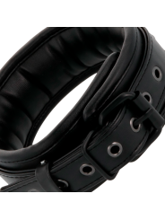 Darkness: collar con correa y esposas de cuero negro