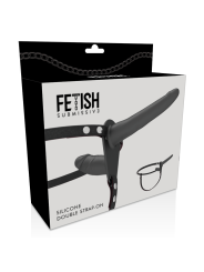 FETISH SUBMISSIVE HARNESS - DOBLE PENETRACIÓN NEGRO